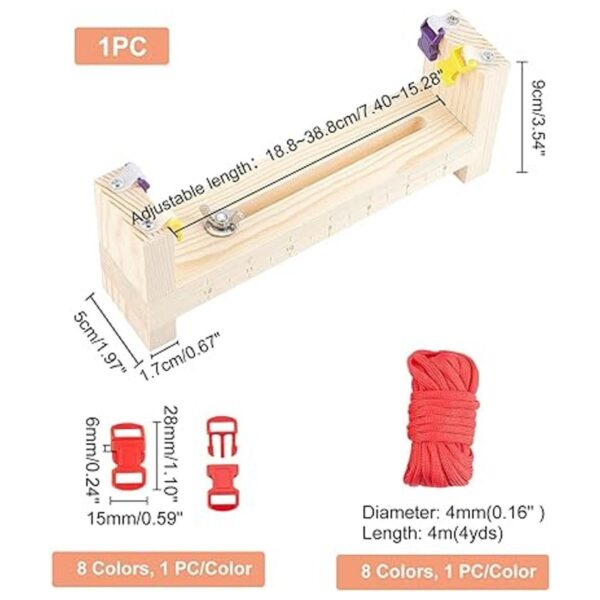 PH PandaHall Pulsera con cable de paracaídas 8 cuerdas