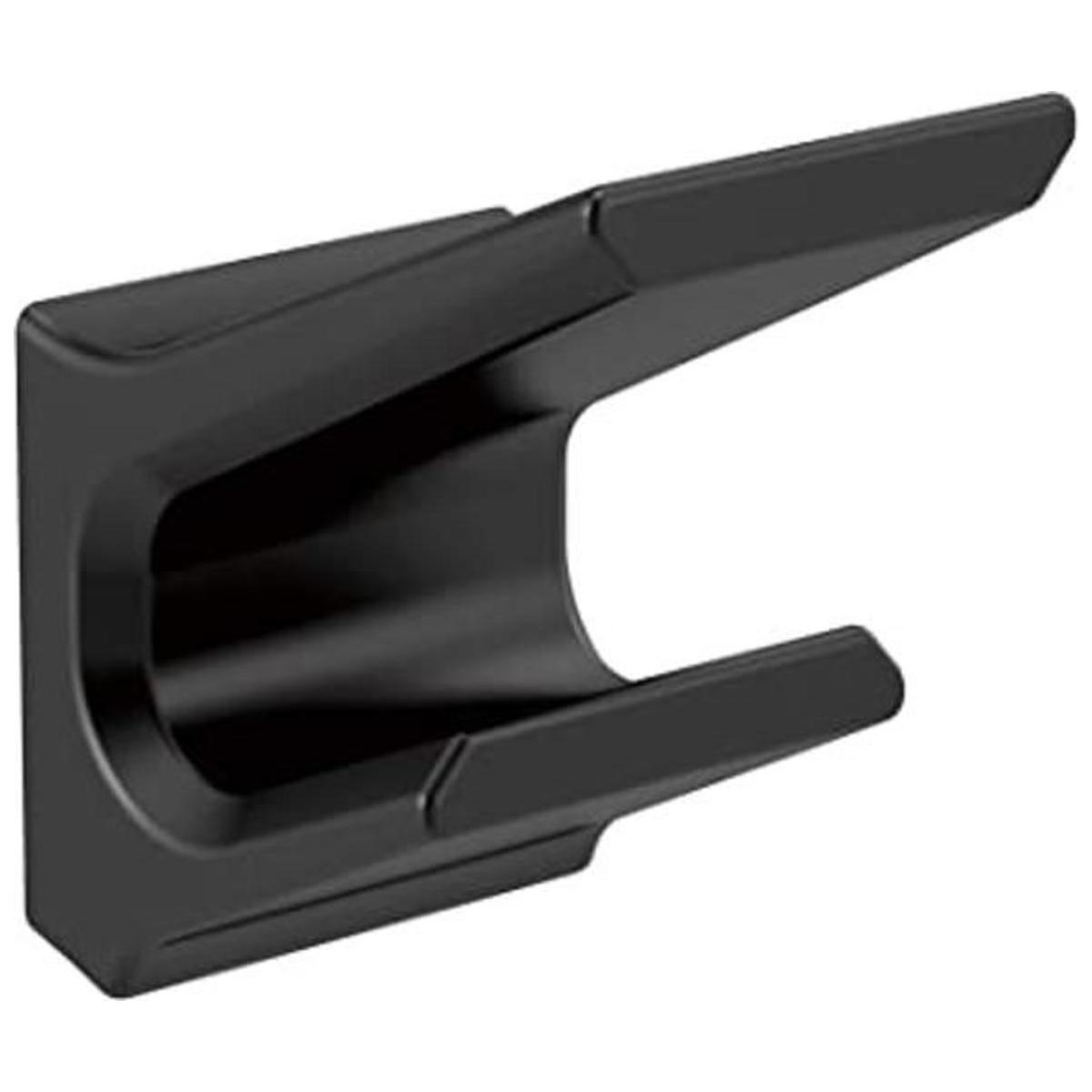 DELTA Gancho doble pivotal negro mate accesorios de