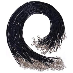 PAXCOO 4336827944 100 piezas de cordón encerado negro con