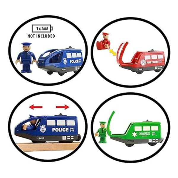 Trenes de rescate con batería de On Track USA. Incluye 3_6