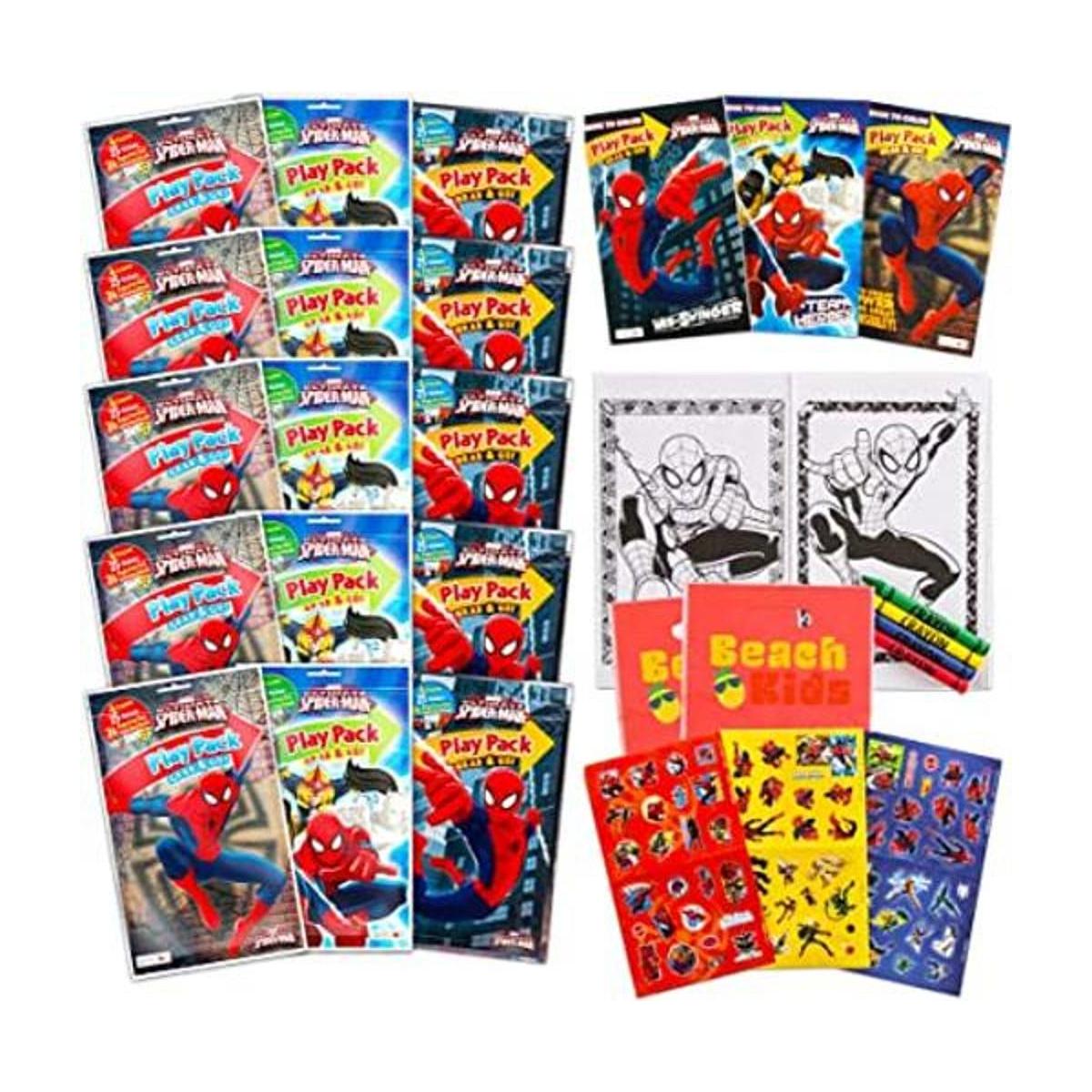 Juego de 15 paquetes de juegos de Spiderman divertidos