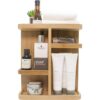 Sorbus Organizador de cosméticos de bambú de 360_3