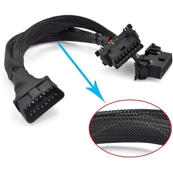 iKKEGOL 11.8 in 16 pines OBD2 OBDII J1962 Y cable divisor_2