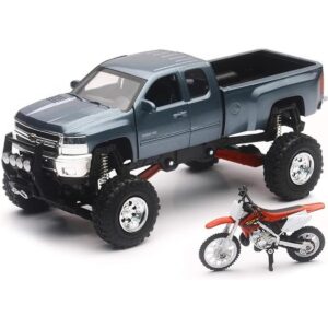 NewRay Chevrolet 4x4 Camioneta Silverado gris con_1