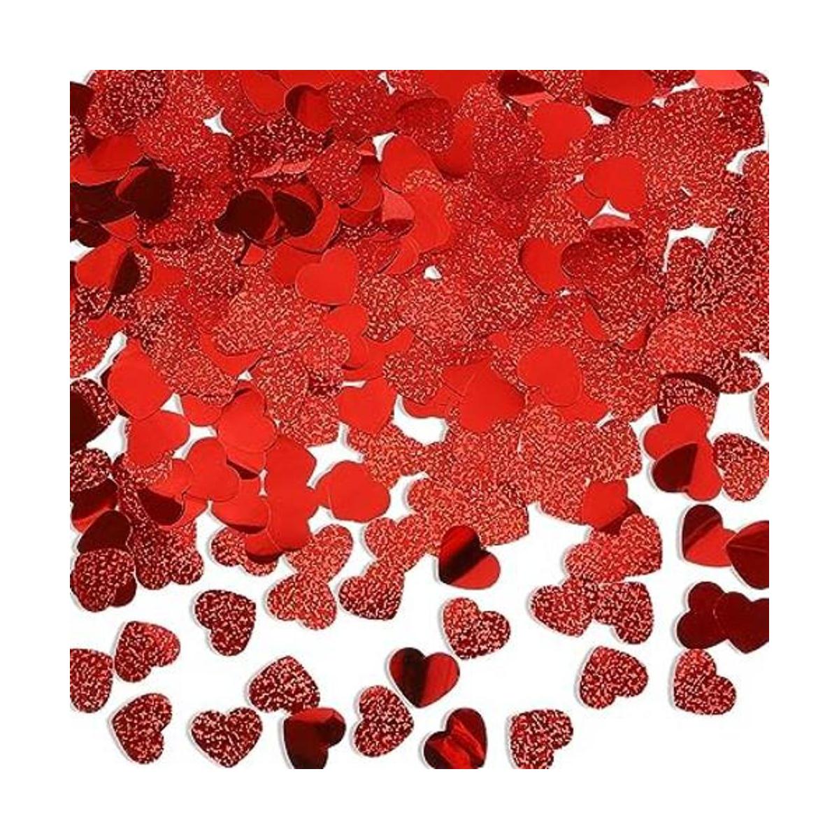 Confeti de San Valentín 600 unidades corazones y confeti