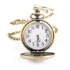 Flower Series Steampunk Quartz Pocket Watch Fob Retro Half_2