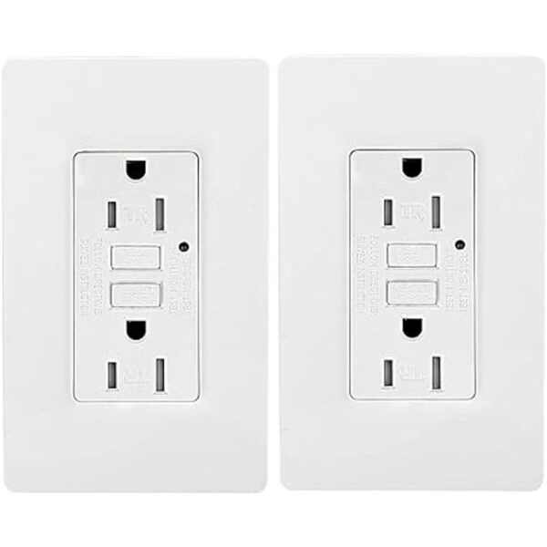 LEOD Toma GFCI de 15 A 125 V TRresistente a
