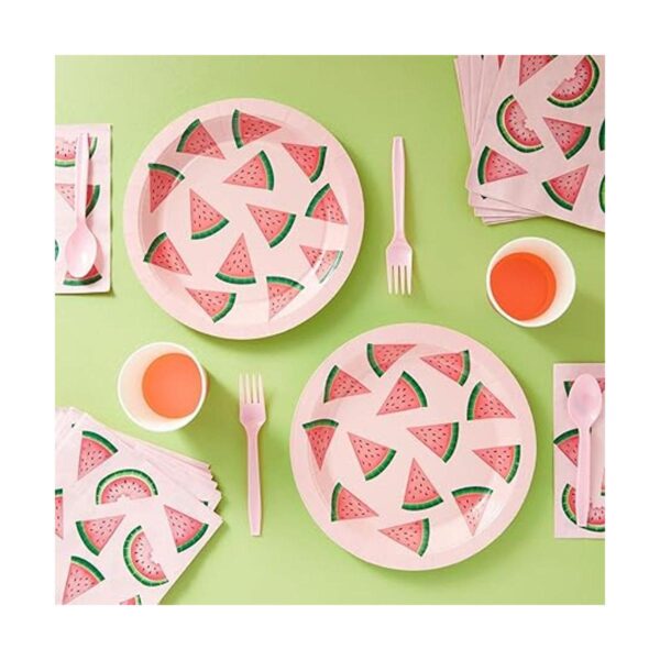 Suministros para fiestas de sandía platos de papel de 9_2