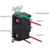 LEOD Toma GFCI de 15 A 125 V TRresistente a