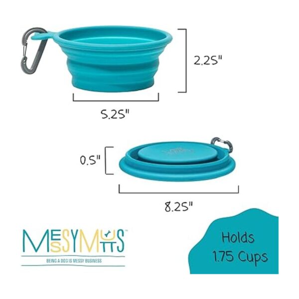 Messy Mutts Silicone Collapsible Bowl Pet Travel
