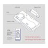 HENDUN Alarma de puerta inalámbrica con control remoto_3