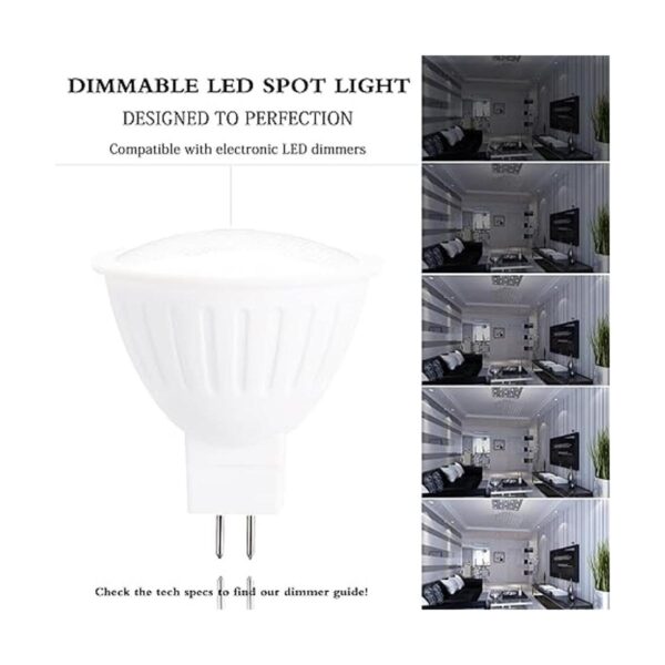 MR16 LED regulable GU5.3 LED 5000K luz de día 5 W