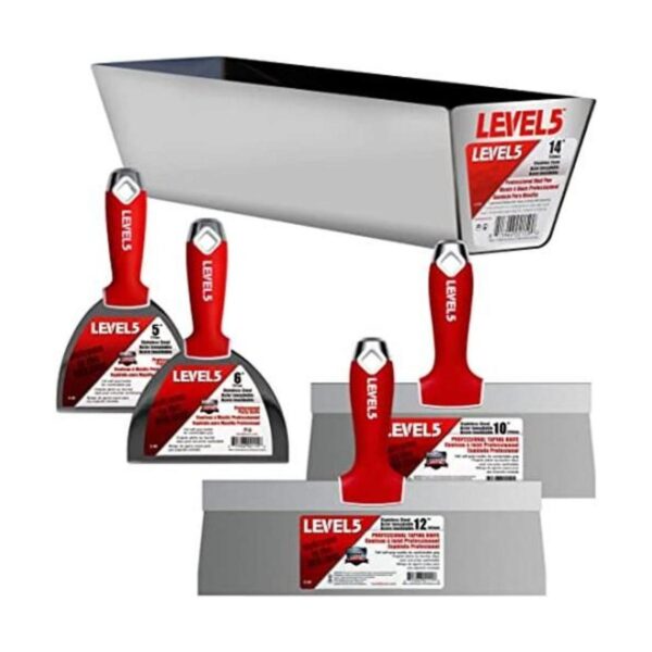 Kit de herramientas manuales para paneles de yeso acero