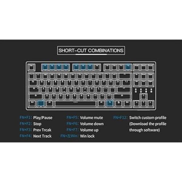 Durgod Taurus K320 TKL Teclado mecánico para gamers 87_3