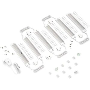 EShine Acabado blanco 6 paneles de 7 pulgadas tamaño_1