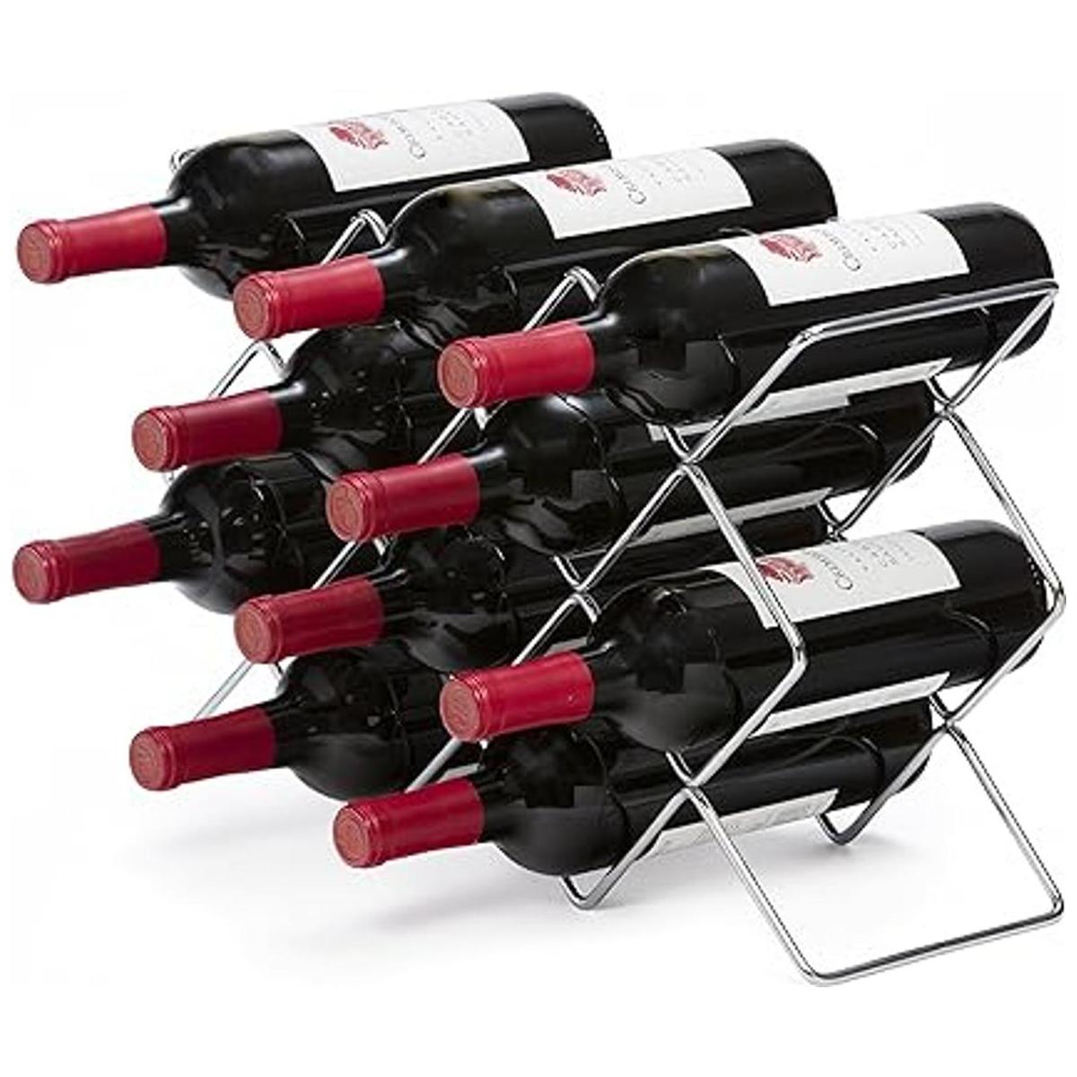 Mango Steam Estante de vino para encimera de 10 botellas
