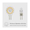 Pack de 10 bombillas LED G4 de 1 W 12 V24 V AC10 V30 V_2