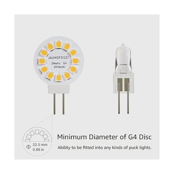 Pack de 10 bombillas LED G4 de 1 W 12 V24 V AC10 V30 V_2