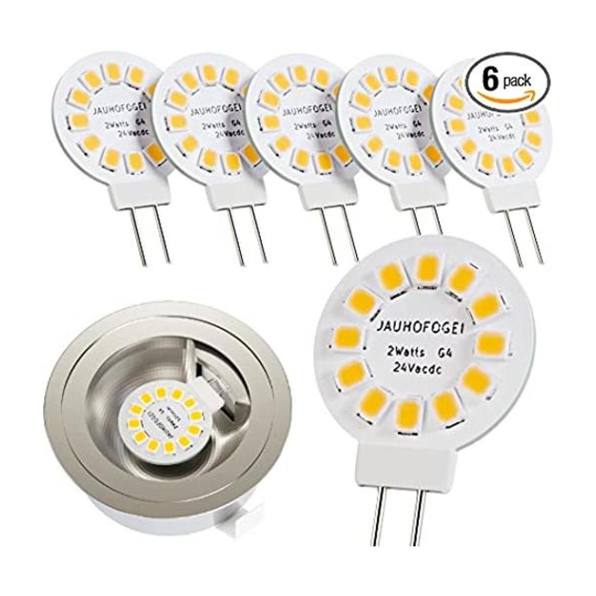 Pack de 10 bombillas LED G4 de 1 W 12 V24 V AC10 V30 V