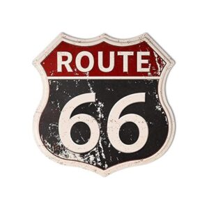 HANTAJANSS Route Señal retro para decoración de pared 66