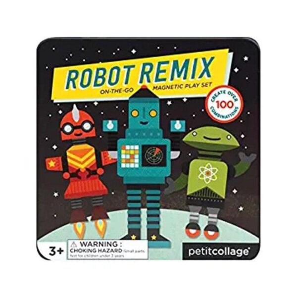 Petit Collage Juego magnético Robot Remix Mix Match_1