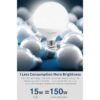 Bombilla LED bombilla de globo G120 15 W equivalente a_2