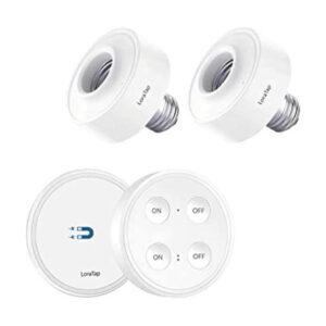 LoraTap Enchufe de luz E26 con control remoto inalámbrico_1