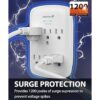 Fosmon Protector contra sobretensiones de 6 tomas 1200_2
