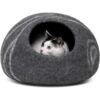 MEOWFIA Premium Felt Cat Bed Cave Handmade 100 Merino_1