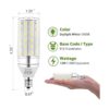 Bombillas LED E12 12 W LED Bombilla de candelabro