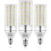 Bombillas LED E12 12 W LED Bombilla de candelabro