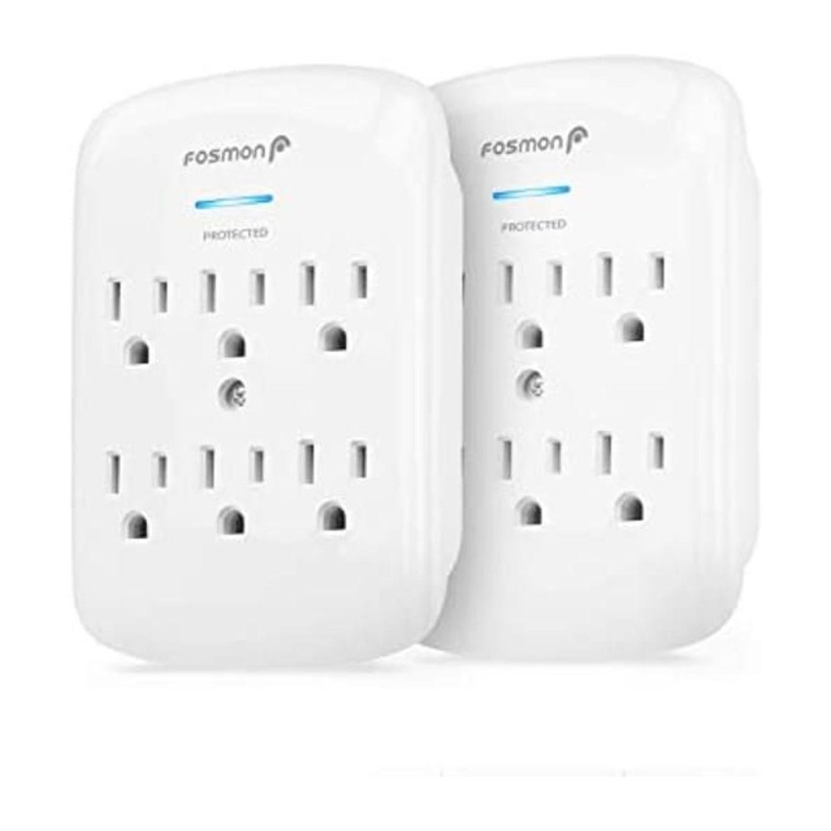 Fosmon Protector contra sobretensiones de 6 tomas 1200