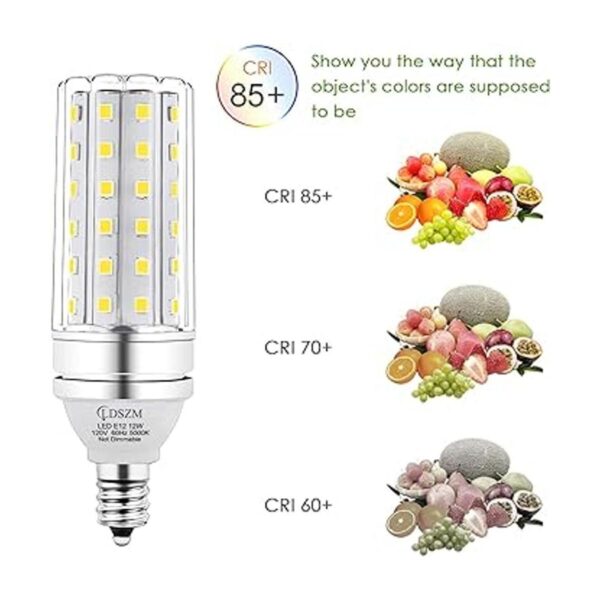Bombillas LED E12 12 W LED Bombilla de candelabro