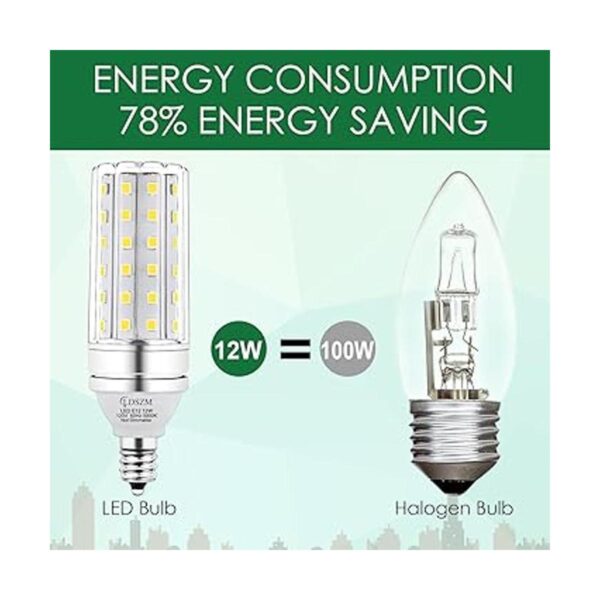 Bombillas LED E12 12 W LED Bombilla de candelabro