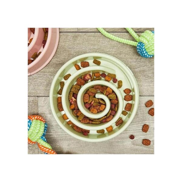 Cuenco interactivo para perros espiral alimentador
