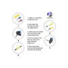 Amlits Conectores eléctricos de alambre mango anillo_2
