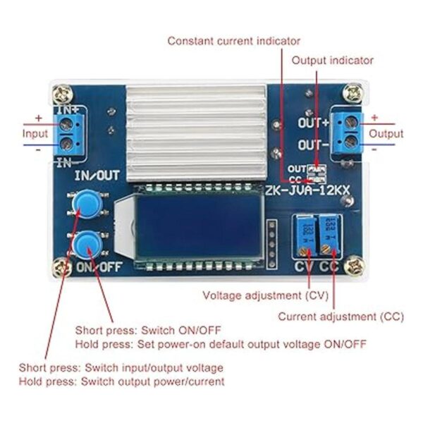 DROK Convertidor de corriente CC 5.3 V32 V a 1.2 V32 V 12_3