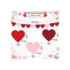 Guirnalda de San Valentín de fieltro corazón para_4