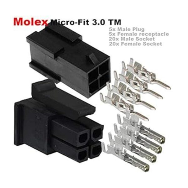 Molex MicroFit 3.0 doble fila 4 circuitos enchufe de_2