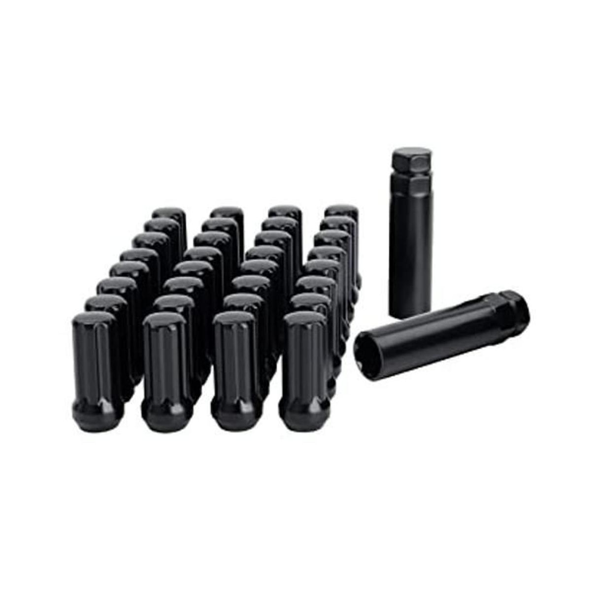 DYNOFIT Tuercas de rueda 91618 32 tuercas negras de 916