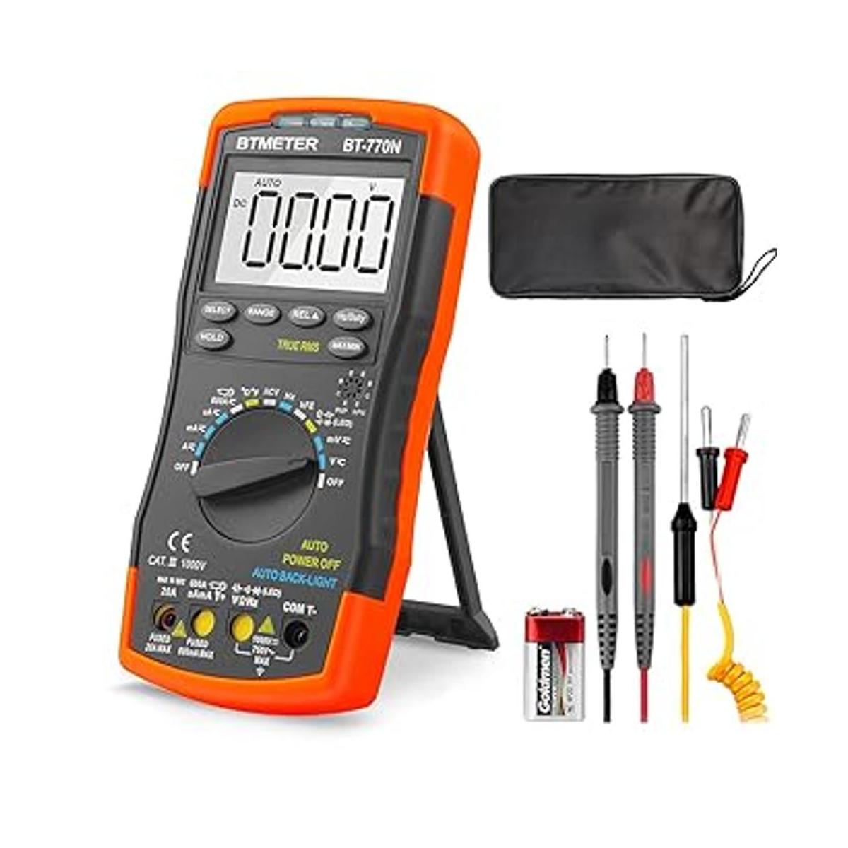 BTMETER BT770N TRMS Auto Manual de rango multímetros 6000