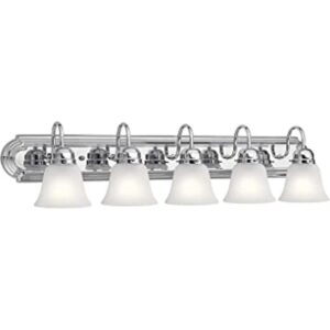 Kichler Lighting 5339CHS Baño de cinco luces cromado_1