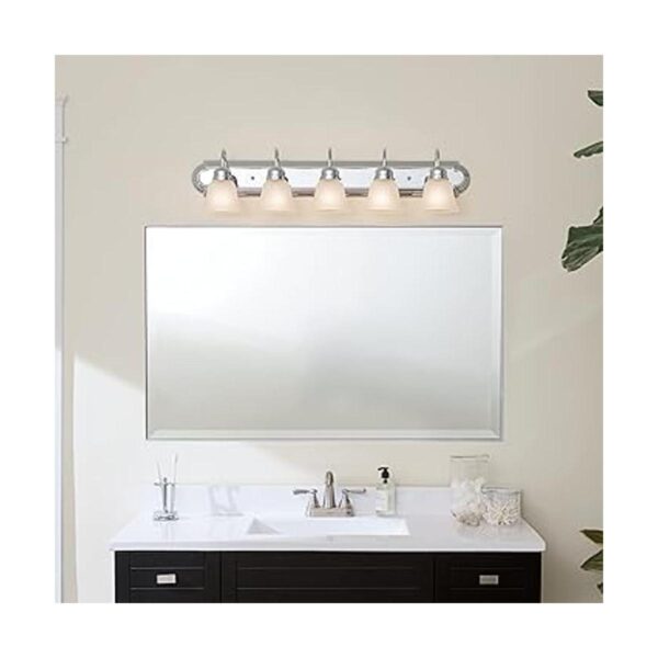 Kichler Lighting 5339CHS Baño de cinco luces cromado_2