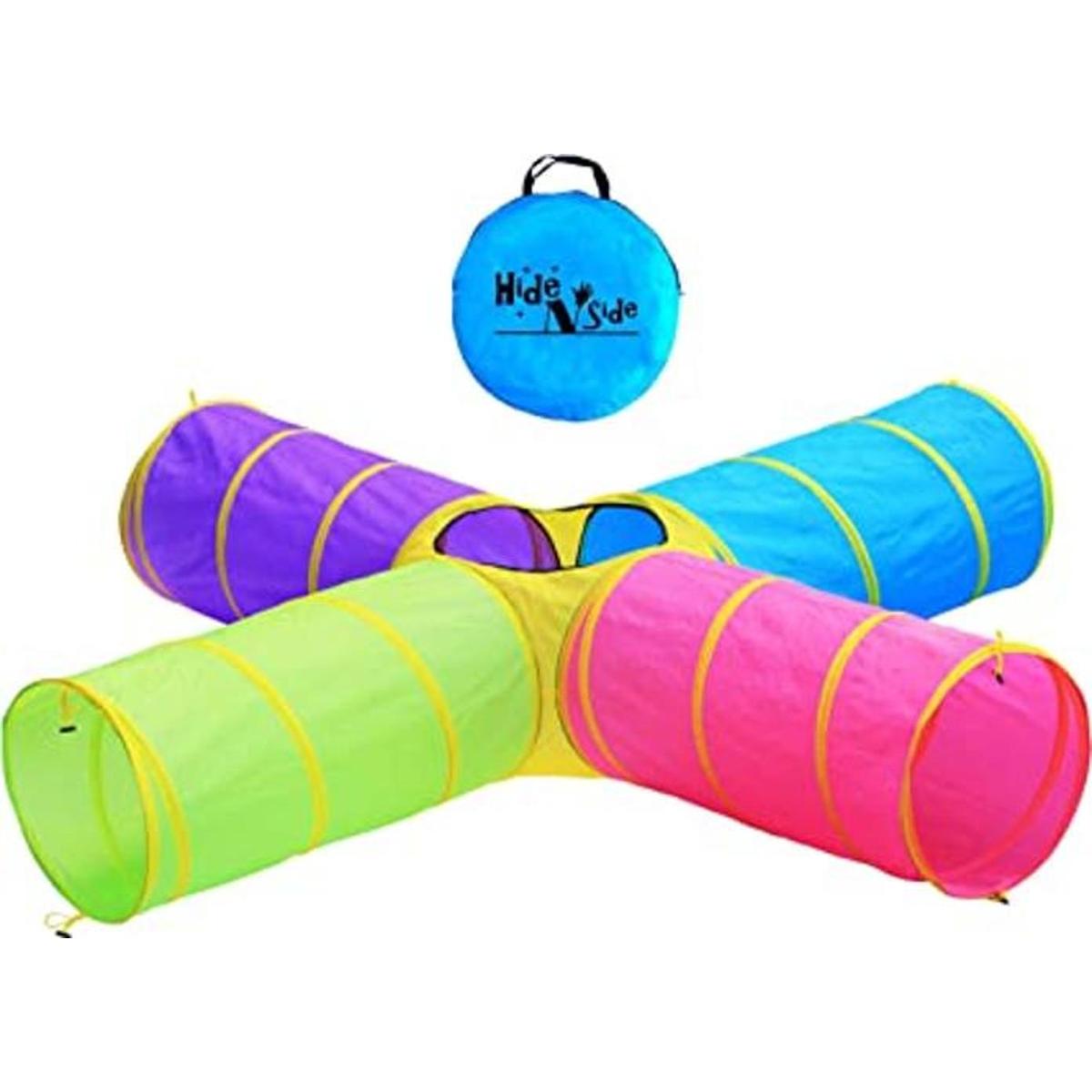 Hide N Side Túneles de juego para niños interiores y