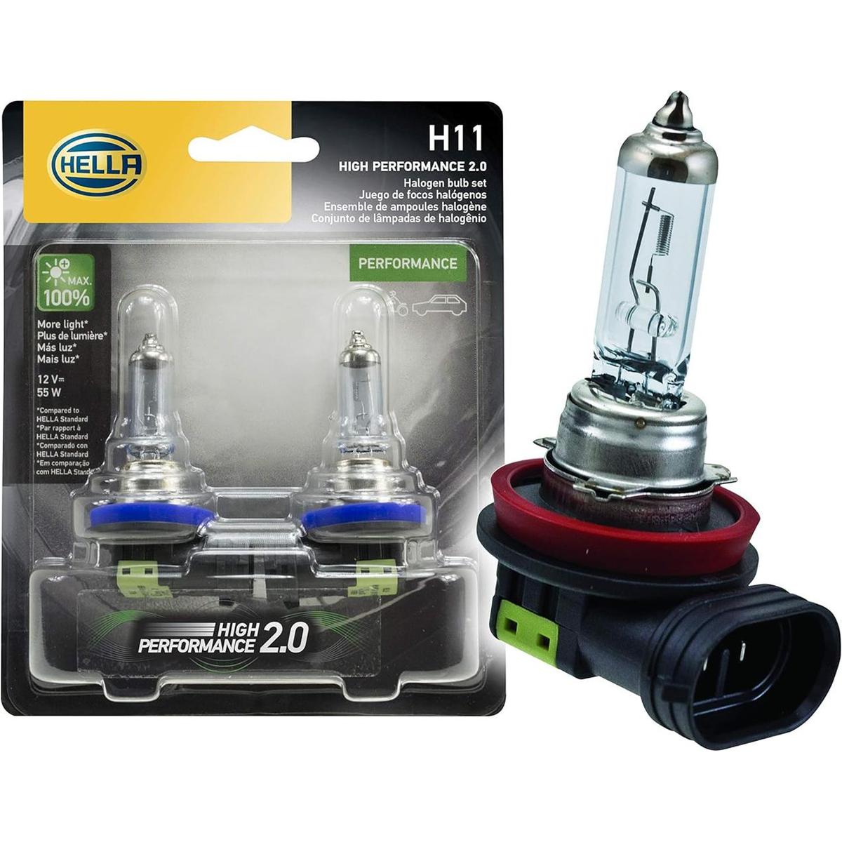 HELLA H11 Kit de ampollas gemelas de 2.0 TB de alto