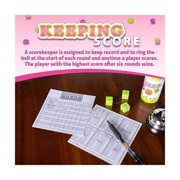 Continuum Games Caja de juego Bunco dados multicolor_5