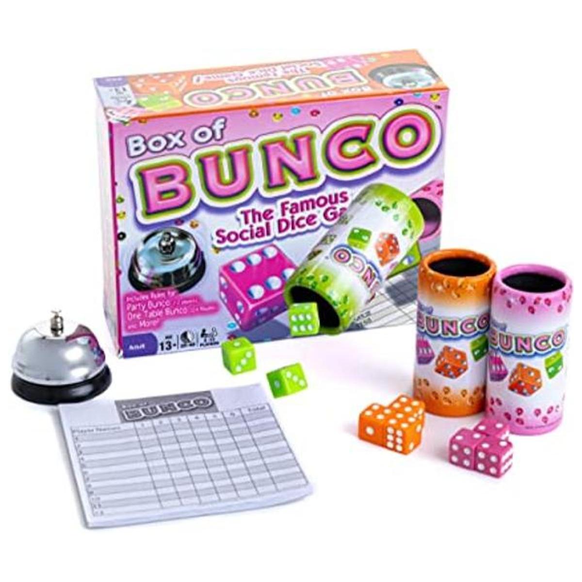 Continuum Games Caja de juego Bunco dados multicolor