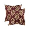 CaliTime Juego de 2 fundas de almohada de jacquard suave