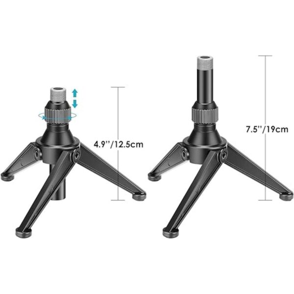 Neewer Mini soporte plegable para trípode de micrófono de