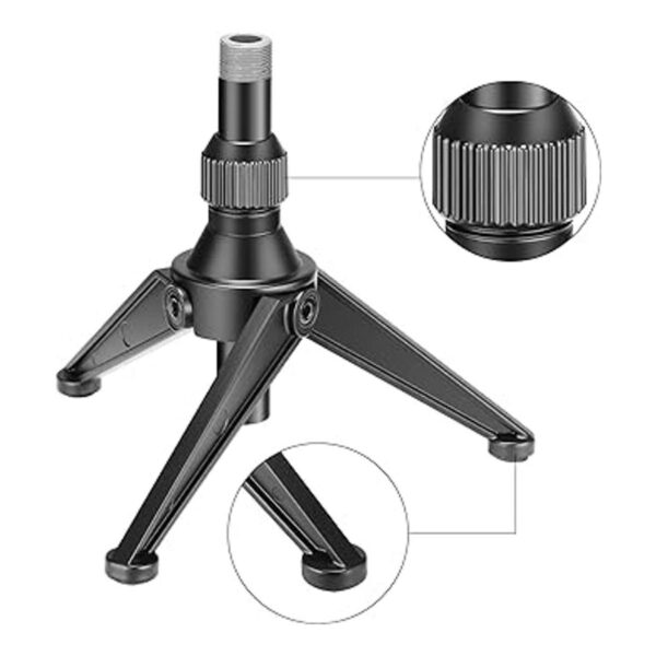 Neewer Mini soporte plegable para trípode de micrófono de